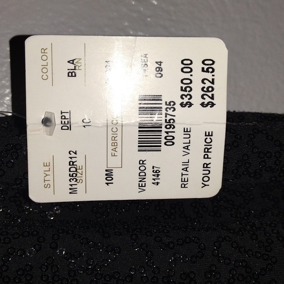 Vintage Deadstock NWT Black Sequin Doncaster Midi Dress Holiday Christmas NYE 10 - Picture 5 of 9